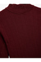 Ruffle Detailed Stand Collar Long Sleeve Knitwear Sweater - 3