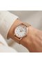 Rose Gold Color Silver Stone Dial 2 Years Warranty Women's Wristwatch - 2