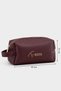 Women's Large Size Makeup Bag - Burgundy - 4