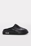 Genuine Leather Fur 733Za003 Black Women's Home Slippers