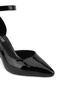 Women's Faux Leather Black Patent Leather Heeled & Stiletto Shoes - 7
