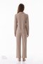 Beige Sadie Corduroy Long Sleeve Buttoned Shirt Pants Pajama Set - 6