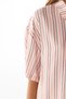 Sleep Mode Striped Short Sleeve Buttoned Shirt Pants Pajama Set - 4