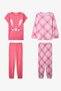 Girl's Pink Cute Rabbit 2-Piece Pajama Set - 6