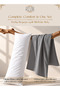 Ultra Soft Body Pillow with  Pillowcase- Long Side Sleeper Pillow For Use During Pregnancy - 7