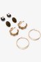 Gold Color Nicole 4-Piece Earring Set - 2