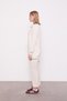 Glittery Ribbed Detail Set Cream - 5