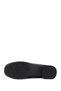 Women's Black Thick Heeled Genuine Leather Loafer Shoes - 6