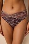 Partea de jos de bikini Corus Twist multicoloră