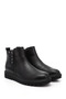 Women's Black Double Zipper Thermo Sole Genuine Leather Boots - 5