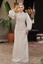 Draped Stone Hijab Evening Dress 50781Tas - 2