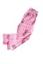 Girl's 100% Cotton Pink Strawberry Shirt Collar Pajama Set - 6