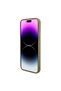 Husă Square Mirror Script Logo pentru iPhone 15 Pro Max, Auriu - 2