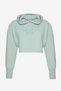 Light Green Hooded Rib Detailed Sweatshirt - 6