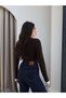 Polo Collar Cuff Detailed Sweater - 5