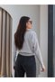 Striped One-Shoulder Slim Knit Sweater - 5
