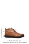 Women's Light Tan Oxford Mold Rubber Sole Genuine Leather Boots - 3