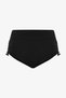 Black New Boxer High Waist Bikini Bottom - 4