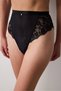 High Waist Lace Lace Black Brazilian Panties
