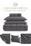 Stripe Comforter Set- Ultra Soft Brushed Microfiber Fabric, Soft Siliconized Fiber Filling - 6