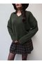 V-Neck Soft Textured Sweater - 3