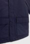 Boy's Navy Blue Color Removable Hooded Coat - 4