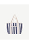 Striped Large Beach Bag