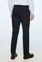 Men's Navy Blue Polyviscon Basic Plain Slim Fit Trousers - 5