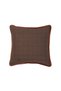 Leather Detailed Square Pillow (50X50 cm)