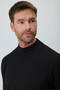 Men's Black Basic Half Turtleneck Dynamic Fit Knitwear - 3