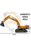 Friction metal bucket toy excavator movable bucket arm 32 cm 1:25 scale toy bucket - 4