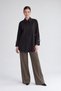 Brooch Button Detailed Shirt Black