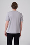 Men's Gray Trend Plain Combed Cotton Crew Neck Tshirt - 5