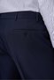 Men's Navy Blue Basic Straight Dynamic Fit Trousers - 4