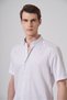 Men's Beige Trend Regular Fit Buttoned Collar Short Sleeve Shirt - 2
