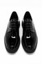 Men's Black Seasonal Patent Leather Eva Sole Shoes - 3