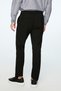 Men's Black Polyviscon Trend Straight Slim Fit Jogger Pants - 4