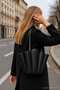 Women's Magnolia Black Wallet Designer Shoulder Bag - 2
