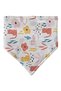 Triangle Scarf Combed Cotton Liquid Proof Drool and Feeding Bib 2 Pieces - 3