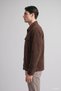 Regular Fit Polo Neck Corded Fabric Velvet Shirt Jacket D3380Ax25Au - 3