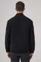 Men's Black Wool Dynamic Fit Berber Collar Coat - 6