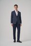 Men's Marine Polyviscon Trend Patterned Dynamic Fit Mono Collar Jacket - 4