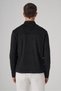 Men's Black Trendy Spring Double-Sided Suede Coat - 4