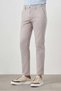 Men's Stone Summer Cotton Side Pocket Slim Fit Chino Pants - 4