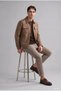 Slim Fit Polo Collar Lined Zippered Pocketed Cashmere Jacket F0461Ax26Wn - 6