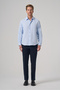 Men's A. Blue Trend Dynamic Fit Hard Collar Shirt - 4