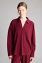 Relax Fit Polo Neck Ribbed Camisole Long Sleeve T-Shirt F1007Ax25Au