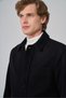 Men's Black Wool Berber Collar Shirt Jacket - 5