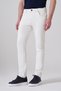 Men's White Denim 5-Pocket Slim Fit Jean Trousers - 3