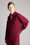 Relax Fit Polo Neck Ribbed Camisole Long Sleeve T-Shirt F1007Ax25Au - 3